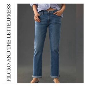 Pilcro and the Letterpress Slim Boyfriend Jeans Women's Size 27 x 32 Stretch